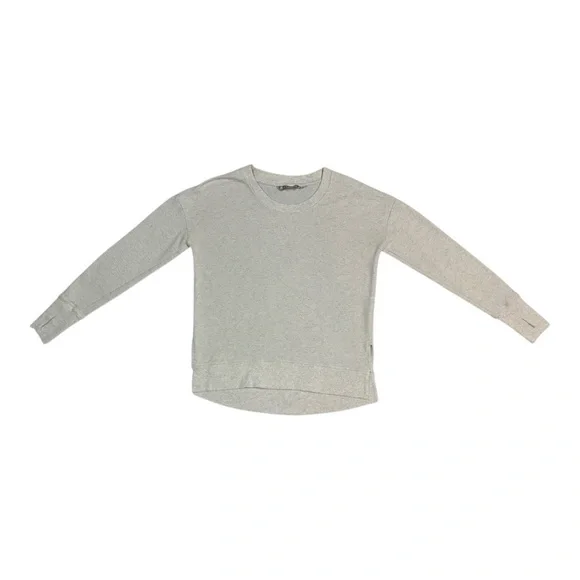 Athleta Coaster Luxe Sweatshirt Light Gray - Picture 2 of 3